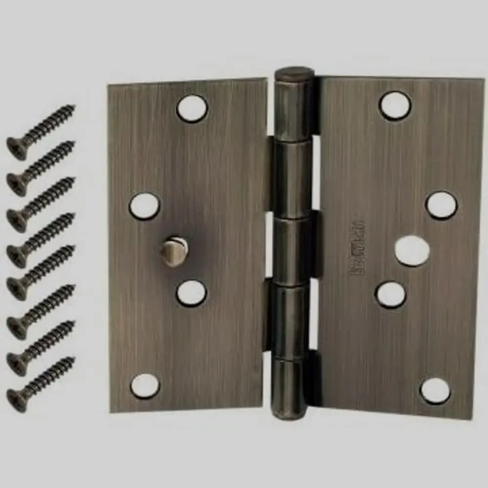 Everbilt Value Pk - 3PK - 4 in Door Hinges - Antique Brass Finish, NIP